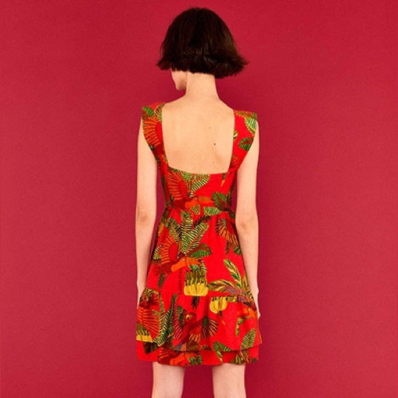 FARM Rio Red Tropical Mini Dress - Picture 3 of 16